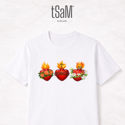Sagrada Familia Holy Family Hearts Premium Shirt